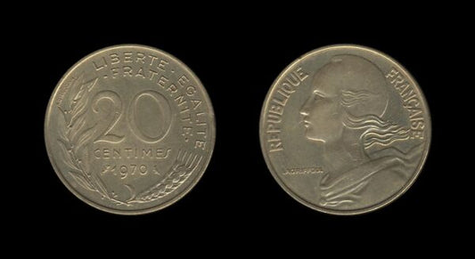 France Francuska 20 Centimes 1970