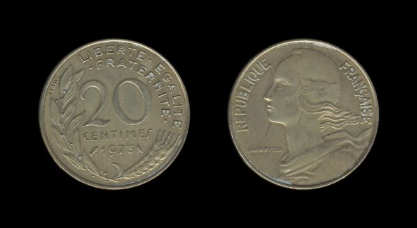 France Francuska 20 Centimes 1973