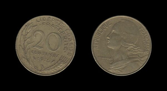 France Francuska 20 Centimes 1976