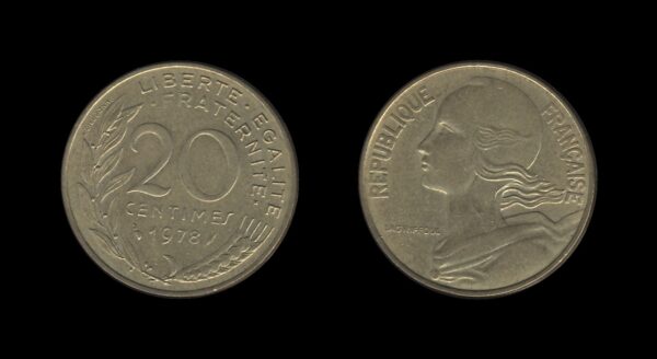 France Francuska 20 Centimes 1978