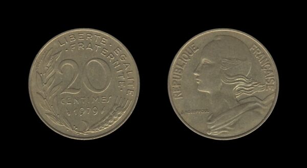 France Francuska 20 Centimes 1979