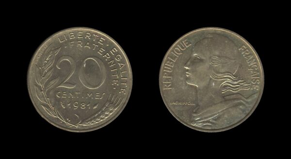 France Francuska 20 Centimes 1981