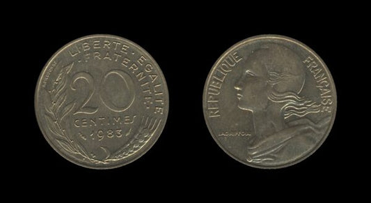 France Francuska 20 Centimes 1983