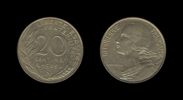 France Francuska 20 Centimes 1985