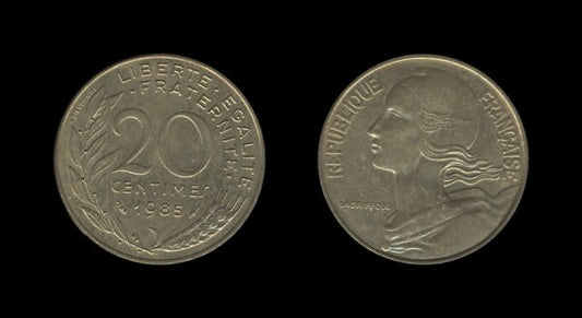 France Francuska 20 Centimes 1985