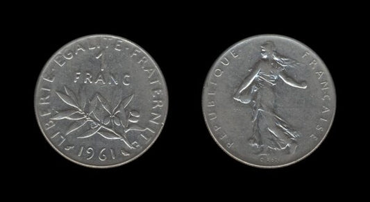 France Francuska 1 Franc 1961