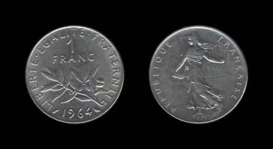 France Francuska 1 Franc 1964