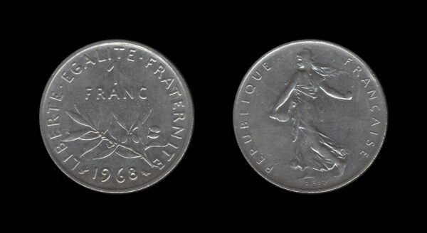 France Francuska 1 Franc 1968