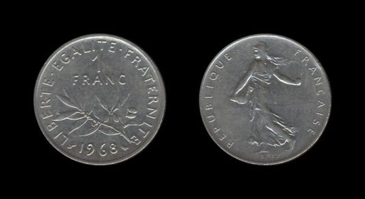 France Francuska 1 Franc 1968