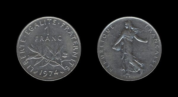 France Francuska 1 Franc 1974