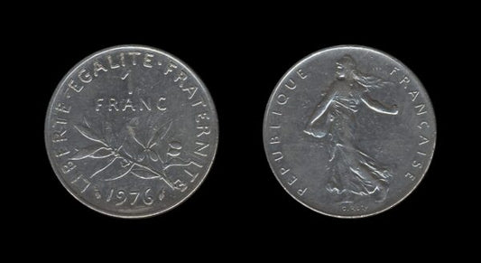 France Francuska 1 Franc 1976