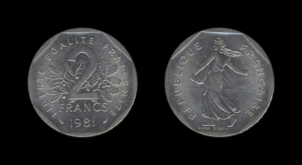 France Francuska 2 Francs 1981