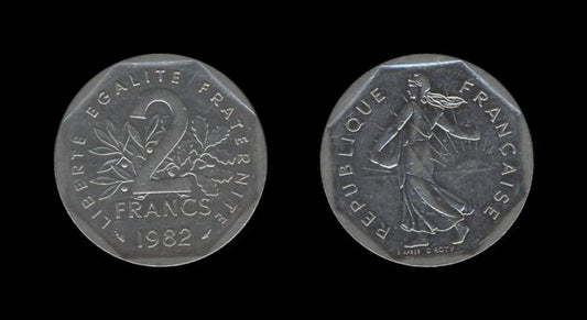 France Francuska 2 Francs 1982