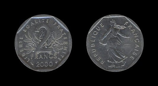 France Francuska 2 Francs 2000