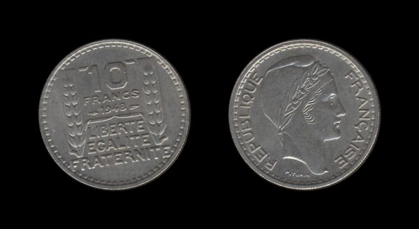 France Francuska 10 Francs 1948