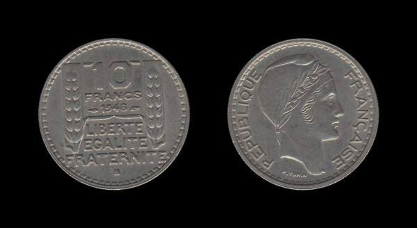 France Francuska 10 Francs 1948 B