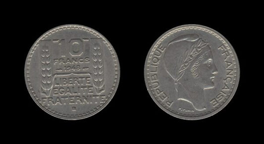 France Francuska 10 Francs 1948 B