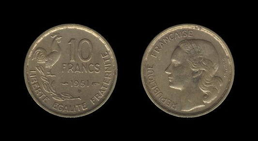 France Francuska 10 Francs 1951 B