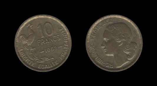 France Francuska 10 Francs 1953