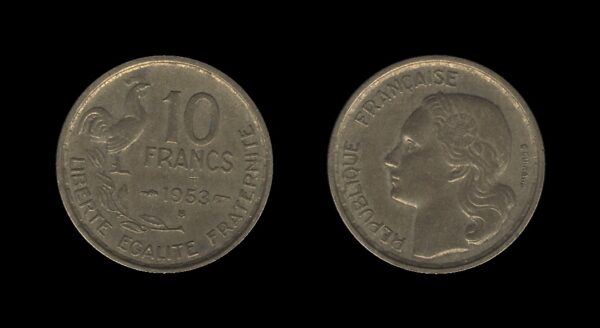 France Francuska 10 Francs 1953 B