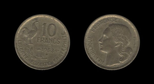 France Francuska 10 Francs 1953 B