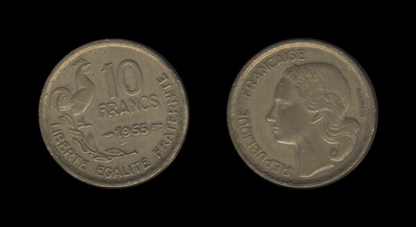 France Francuska 10 Francs 1955