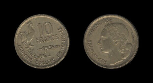 France Francuska 10 Francs 1955