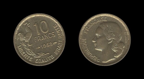 France Francuska 10 Francs 1958