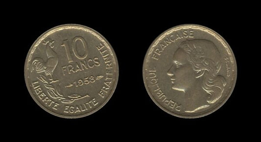 France Francuska 10 Francs 1958