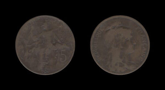 France Francuska 5 Centimes 1904