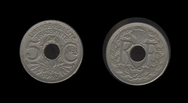 France Francuska 5 Centimes 1920