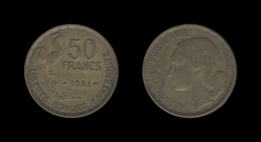 France Francuska 50 Francs 1951