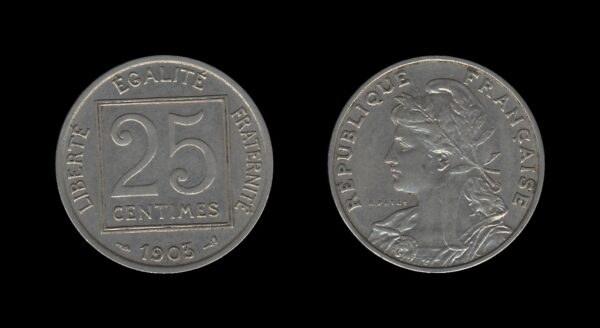 France Francuska 25 Centimes 1903