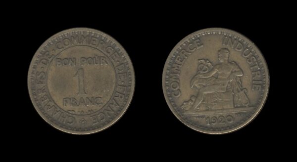 France Francuska 1 Franc 1920 – Chambers of Commerce