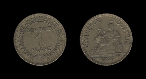 France Francuska 1 Franc 1927 – Chambers of Commerce