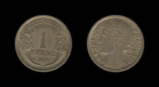 France Francuska 1 Franc 1939