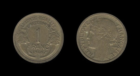 France Francuska 1 Franc 1940