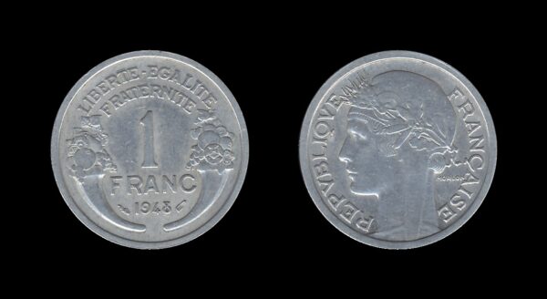 France Francuska 1 Franc 1948