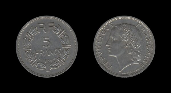 France Francuska 5 Francs 1935