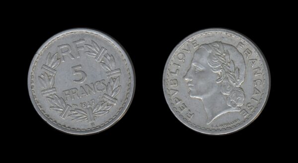 France Francuska 5 Francs 1947 B