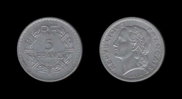 France Francuska 5 Francs 1950