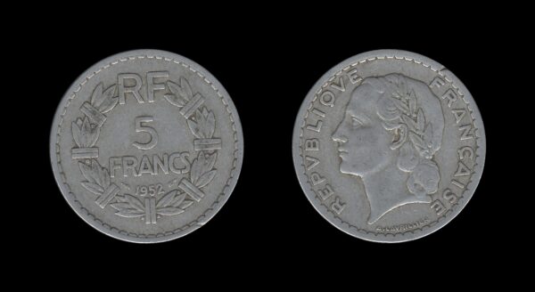 France Francuska 5 Francs 1952