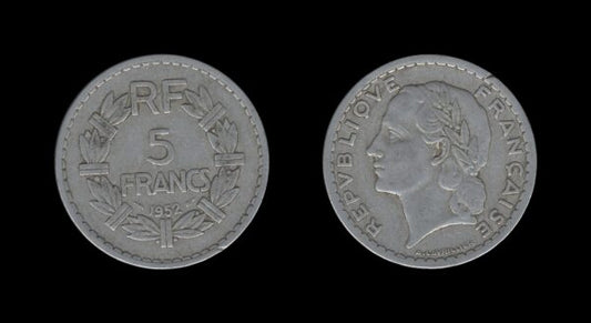 France Francuska 5 Francs 1952