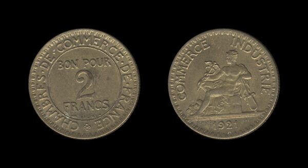 France Francuska 2 Francs 1921 – Chambers of Commerce