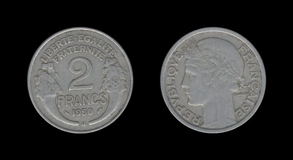 France Francuska 2 Francs 1950 B