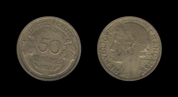 France Francuska 50 Centimes 1933