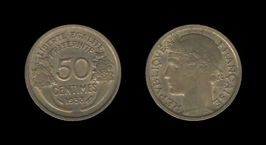 France Francuska 50 Centimes 1938