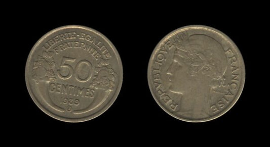 France Francuska 50 Centimes 1939 B