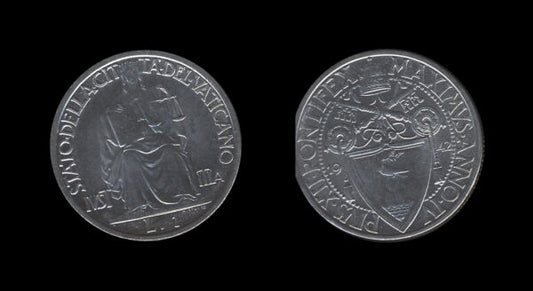 Vatican City Vatikan 1 Lira 1942 – Pivs XII