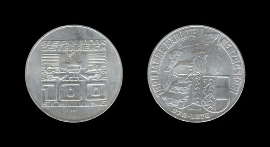 Austria Austrija 100 Schilling 1976 – Kärnten Srebrnjak